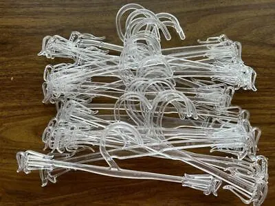 LOT 15 Plastic Bra Hangers Clear Lingerie 10  Long • $12.99