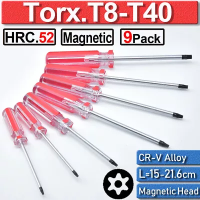 Precision Security Tamperproof TORX Magnetic Screwdriver Driver Star --T8-T40 • $10.09