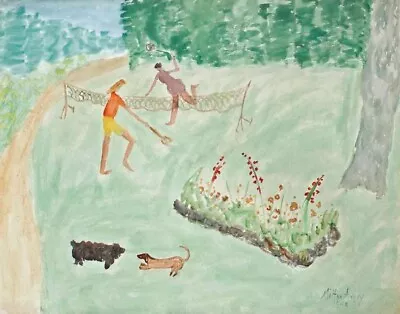 Milton Avery Badminton Canvas Print 16 X 20 • $39.99