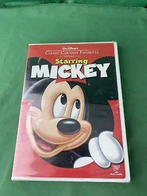 Walt Disney's Classic Cartoon Favorites Volume 1 Starring Mickey DVD- NEW SEALED • $14.99