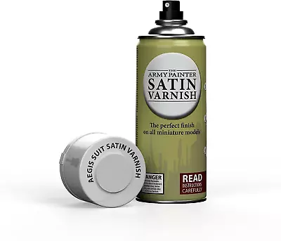 The Army Painter Aegis Suit Satin Varnish 400 ML Acrylic Spray Varnish Spray • £13.39