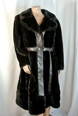 Vintage Tissavel Faux Fur Coat Vintage Faux Fur Coat Deep Brown Fur Coat • $44.99