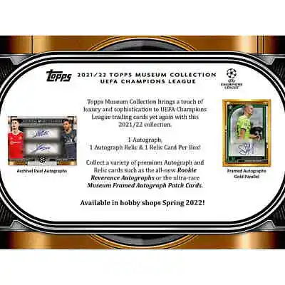 2021-22 Topps UEFA Champions League Museum Collection Soccer BOX FACTORY SEALED • $670.99