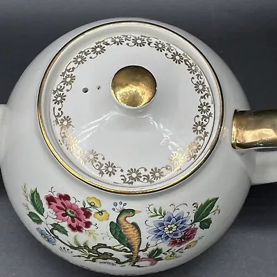 Ellgreave England Teapot By Wood And Sons Vintage Peacock Victorian • $18