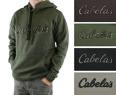 Cabela's Men's Fleece Hoodie Long Sleeve Sweatshirt With Logo & Kangaroo Pocket • $23.99