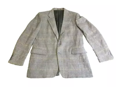 Vintage Garrison Park Jacket Adult 46 Camel Hair Blend Two Button Coat Suit Mens • $47.49