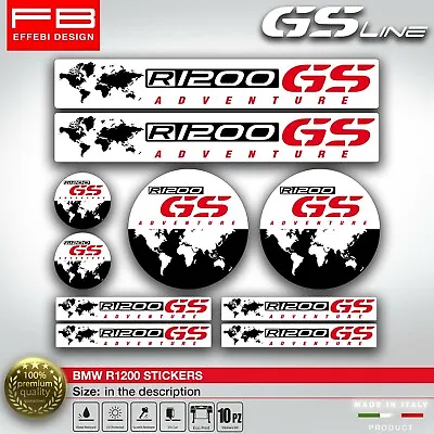 Stickers Stickers KIT5 BMW GS 1200 R Adventure World Anniversary Top Quality • $11.21