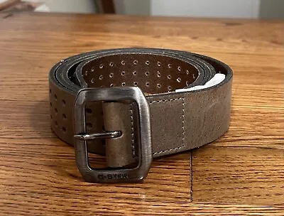G Star Raw Belt Brown Leather Mens 36 Previously Worn By The Game • $150
