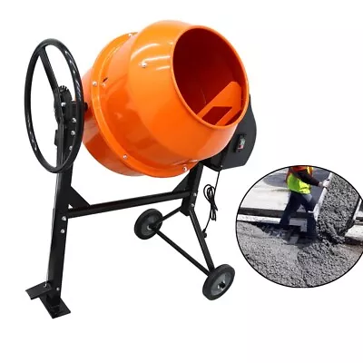 Industrial Cement Mortar Mixer Electric Blender 3.7cu Ft Drum Tank 110V 550W • $464.55