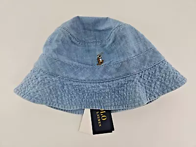 Polo Ralph Lauren Blue Chambray Bucket Hat Size XL New With Tags • $44.99