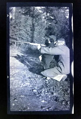 £14.36 • Buy 1930s Hunting Shooting Rifle Father Daughter Vtg Photo Negative 4.25X2.50 B