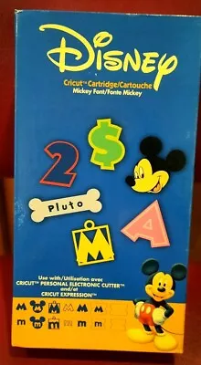 CRICUT Cartridge DieCut DISNEY MICKEY FONT Complete And Unlinked • $16.99