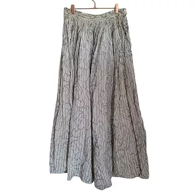 Charles Nolan New York Skirt Womens Size 2 Full Maxi Stitch Stripe  • $52.88