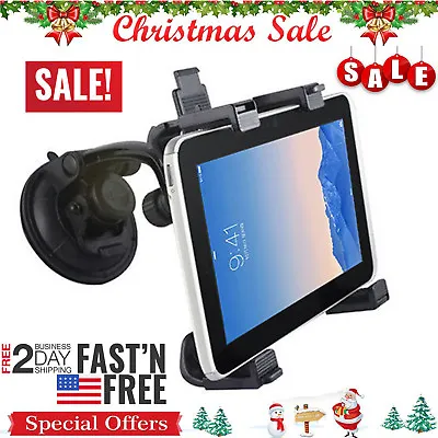 Car Tablet Mount Holder Windshield Dashboard For 7-10.5in Phone Tablet IPad GPS • $14.96