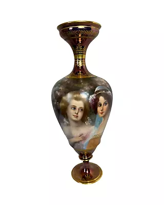 Exceptional Antique Royal Vienna Hand Painted Vase Titled Spring Signed Seller • $3999.99