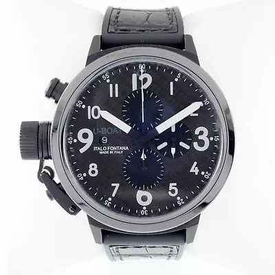 U-Boat Flightdeck Men's Automatic Chronograph Watch W/ Carbon Dial 7750/50mm • $2625