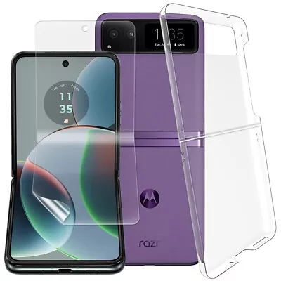 Soft Screen Protector & PC Case For Metro By T-Mobile Motorola Razr 2023 Phones • $28.70