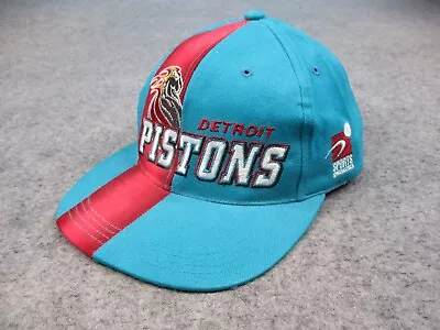 Vintage Detroit Pistons Hat Cap Snapback Sports Specialties NBA Teal Striped 90s • $49.99