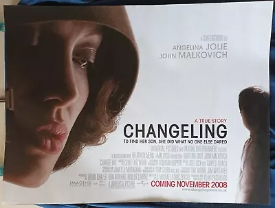 Changeling  Angelina Jolie  Original Quad Cinema Poster • £7.99