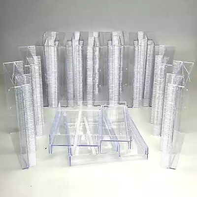 SIFFRON Merchandising Display Ulta Tiered Shelf Containers Clear 15 Pack 7809330 • $111