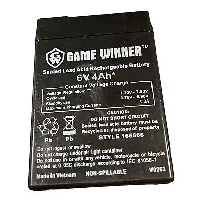 Game Winner  6 VOLT 4 Amp BATTERY MOJO DECOY / GAME DEER FEEDER  New C3.33 • $9.99