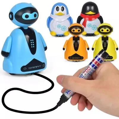 Magic Pen Educational Drawing Painting Induction Robot Penguin Kids Toy Creative • £10.99