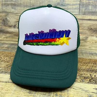 The More You Know Unisex Trucker Hat Green Snapback 80s Advertisement Ball Cap • $19.99