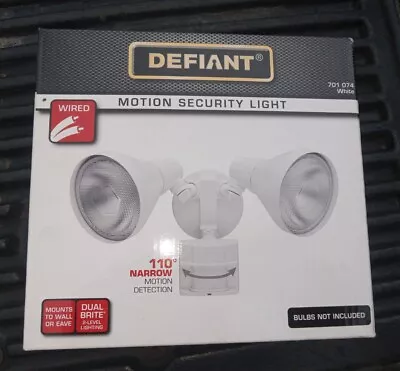 🔥Defiant 110 Degree White Motion Sensing Outdoor Security Light 💡WIRED🔥 • $25