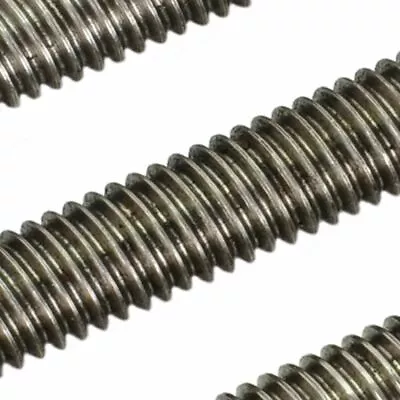 £5.25 • Buy Metric Threaded Mild Steel Self Colour Bar Rod Stud Iron Studding Allthread