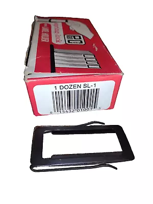 Vintage UNUSED 12  Panter Spring-Lock Metal Label Holder Made In USA! 12 PER BOX • $11.99