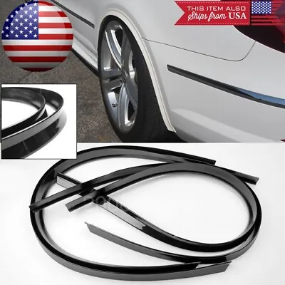 2 Pairs 47  Black Arch Wide Body Fender Flares Extension Lip Guard For Ford • $44.97