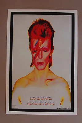 David Bowie Aladdin Sane Concert Tour Poster 1973-- • $4.25