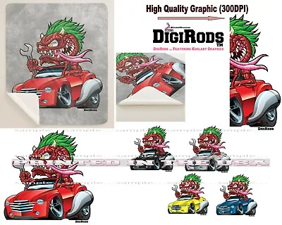 DigiRods Gremlin Monster SSR Rare Hot Rod Truck Cartoon Sherpa Fleece Blanket • $42.95