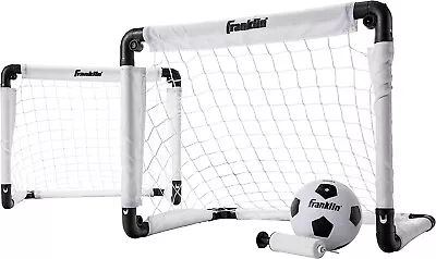 Sports Kids Mini Soccer Goal Set Indoor Backyard Mini Net Ball With Pump • $39.89