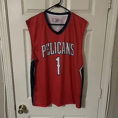 Zion Williamson Men’s XL Red New Orleans Pelicans Brand NBA Basketball Jersey • $29.99