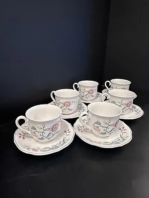 Villeroy & Boch Delia Lot Of 6 Cups And Saucers • $48