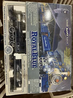 NOS Bachmann Big Haulers Royal Blue Passenger Car Set In Box G Scale #90016 • $260