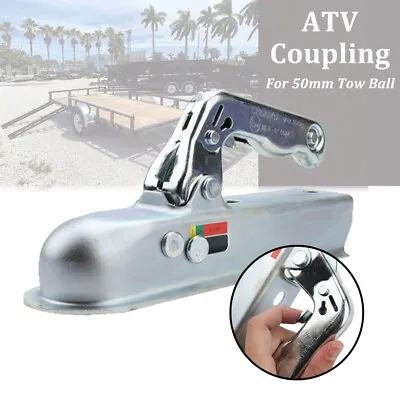 $43.99 • Buy ATV Coupling Hitch Tow 50mm Ball Pressed Recovery Kits Trailer Quad Bike 4 Four 