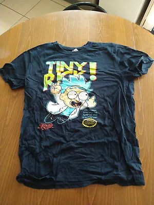 Qwertee Rick And Morty Tiny Rick Large Men's T-shirt • £10