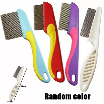 Fine Lice Comb Hair Brush Remove Lice Eggs Ticks Nit Stainless Steel Kids | NEW • $6.99