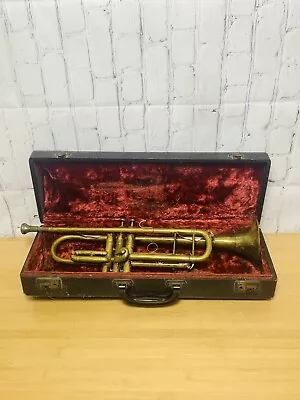 Vintage Antique J. W. York Trumpet Grand Rapids Michigan Made In Usa + Case • $69.99