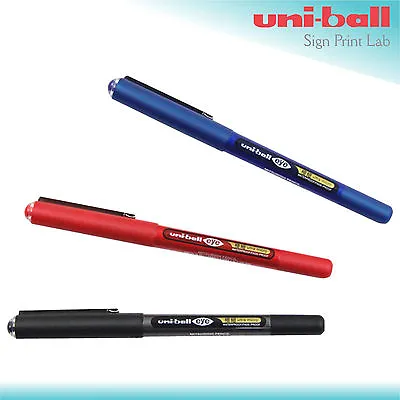 UNI-BALL EYE ULTRA MICRO UB-150 ROLLER BALL PEN (0.38 Mm) BLACK-BLUE-RED • £4.29