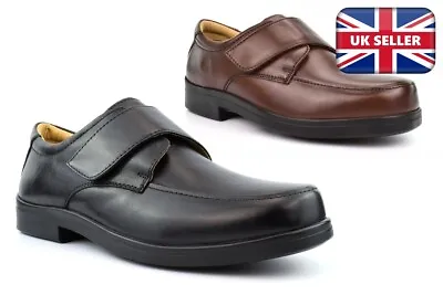 Mens Wide Fit Leather Shoes Mens Extra Wide Fit Shoes Size 13/14/15 Black/Brown • £44.38