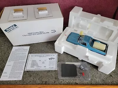 Danbury Mint 1968 El Camino SS396  GROTTO BLUE  W/ VHTF Paperwork 1:24   L@@K! • $425