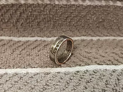 1969 Washington Quarters Handmade Coin Ring Size 8 • $16.75