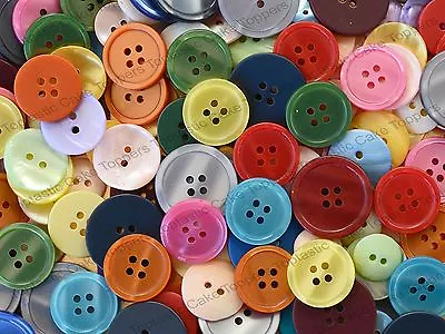 Colourful Buttons Sewing Background Pattern Edible Icing Cake Topper • £4.15