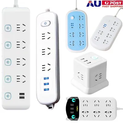 6 3 4 Way Outlets Socket Power Board USB Charging Charger Ports Surge Protector • $16.14