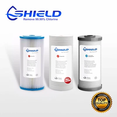 $69.50 • Buy 10  X 4.5  Triple Whole House Water Filter Replacement Cartridges Pack 3 Stages