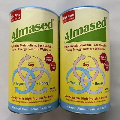 (2) Almased High Protein Formula Almond Vanilla Powder 17.6 Oz Exp. 11/24 • $57.99