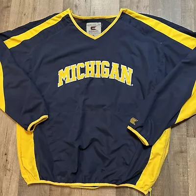 Michigan Wolverines Colosseum Athletic Pullover Jacket Jersey Football XL • $34